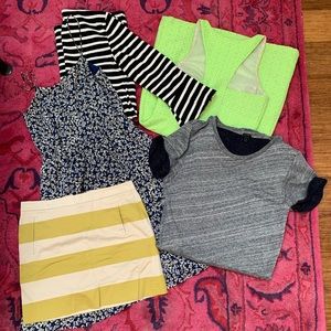 Lot Jcrew dresses and skirt